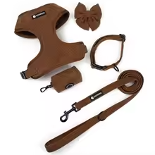 Luxury Corduroy Dog Harness Set